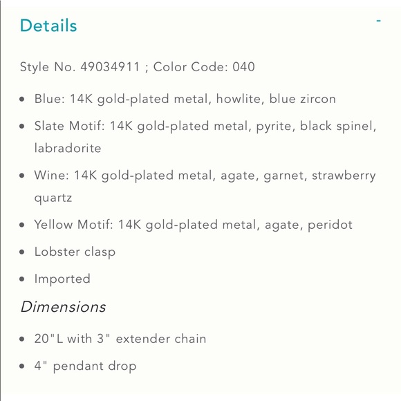 Anthropologi Rosario Y-Necklace - Picture 4 of 5